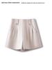 Spring 2025 Women's High-Waisted Slimming A-Line Wide-Leg Casual Suit Shorts