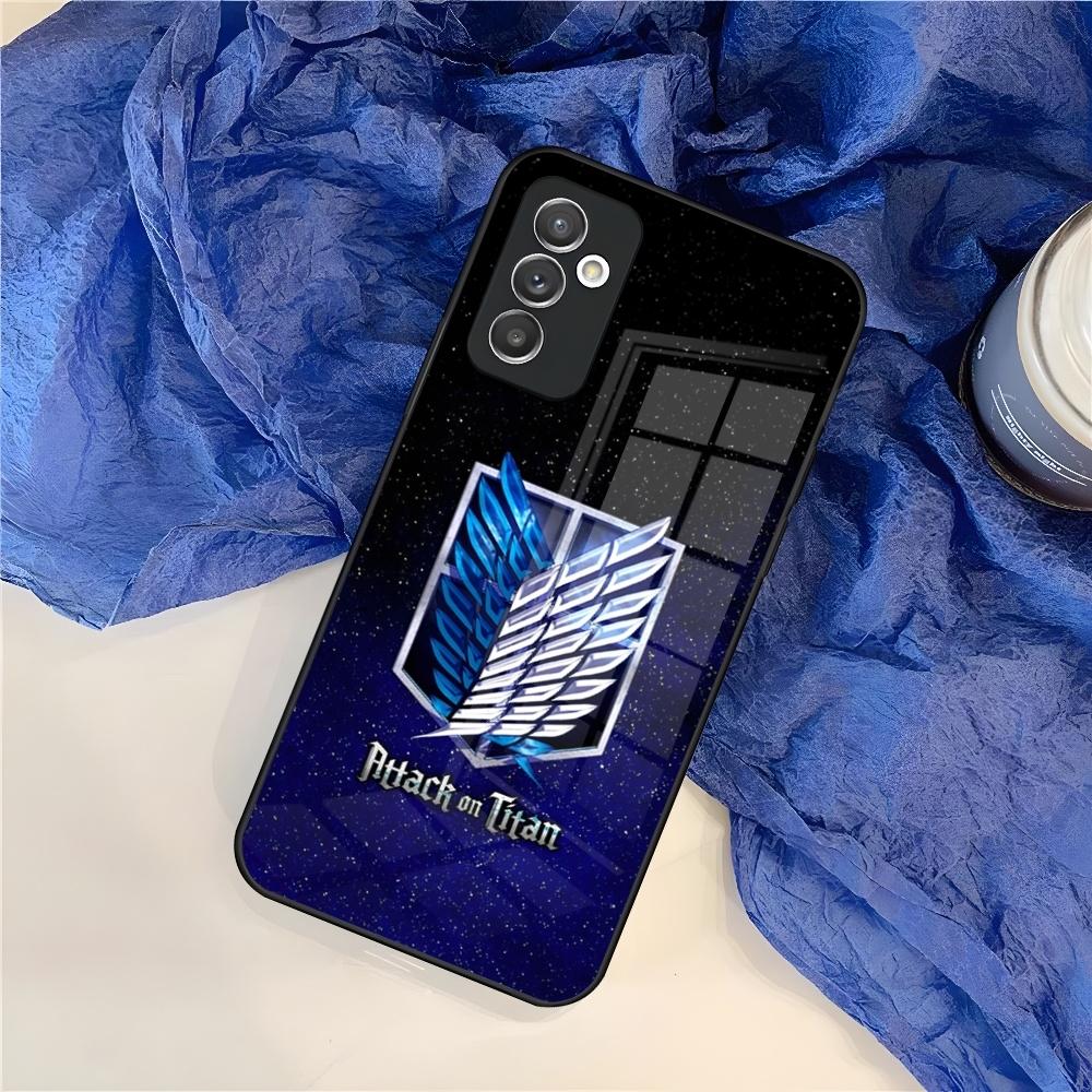 

Чехол для телефона Атака Титанов для Samsung Galaxy S26 S25 S24 S30 S21 S23 S20 S22 Fe Pro Edge Ultra Plus стеклянная крышка Galaxy S25 Ultra