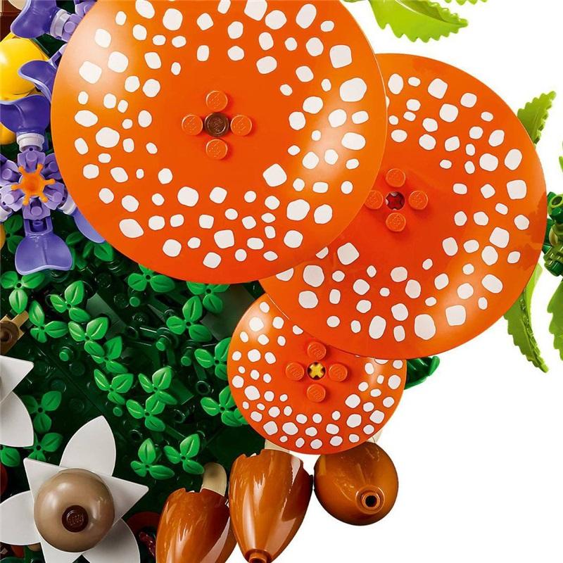 Compatible with Lego Lego Flower Plant Series 11505 Forest Mushroom Educational Building Block Toys for Boys and Girls
