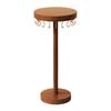 Round Calligraphy Brush Hanger Desktop Storage Traditional Writing Brush Organizer Wood Color 12 / 18 Brushes