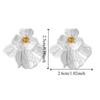 Hook Piercing Vintage Earrings Ear Decor Temperament Earrings Flower Stud Earrings  Girls Gift