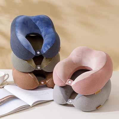 U-vormig kussen Memory Foam Slow Rebound Lunchpauze nekkussen Vliegtuigreis nekkussen Mesh Hump Auto sierkussen