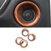 Peach Wood Grain Inner Door Speaker Cover Ring Trim For Honda CR-V CRV 2017-