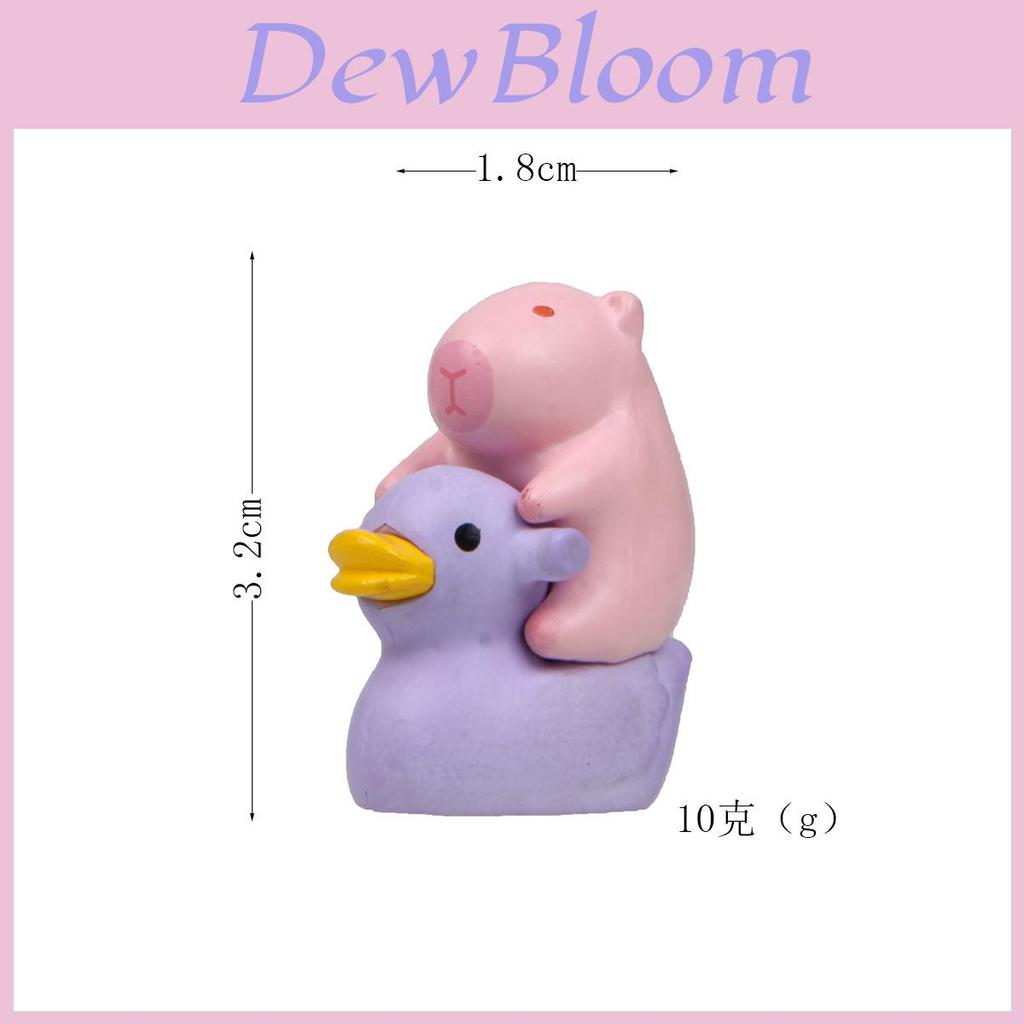 Capybara Duck Couple Pvc Cartoon Miniature Garden Decor For Gifts And Parties