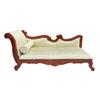 Miniature Chaise Longue 1:12 Scale Upholstered Couch with Pillow for