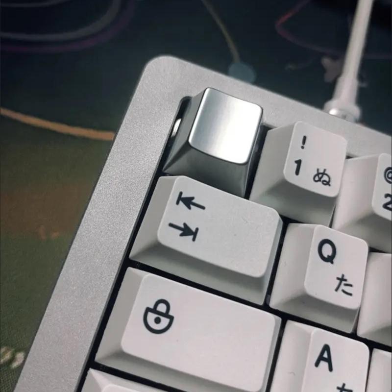 Metal Keycaps Cherry Profile for Mechanical Keyboard Switches Keycaps Black Silver Gold