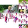 Realistic Movable Horse Saddle Model Set With Detachable Farm Stable Toys For Kids