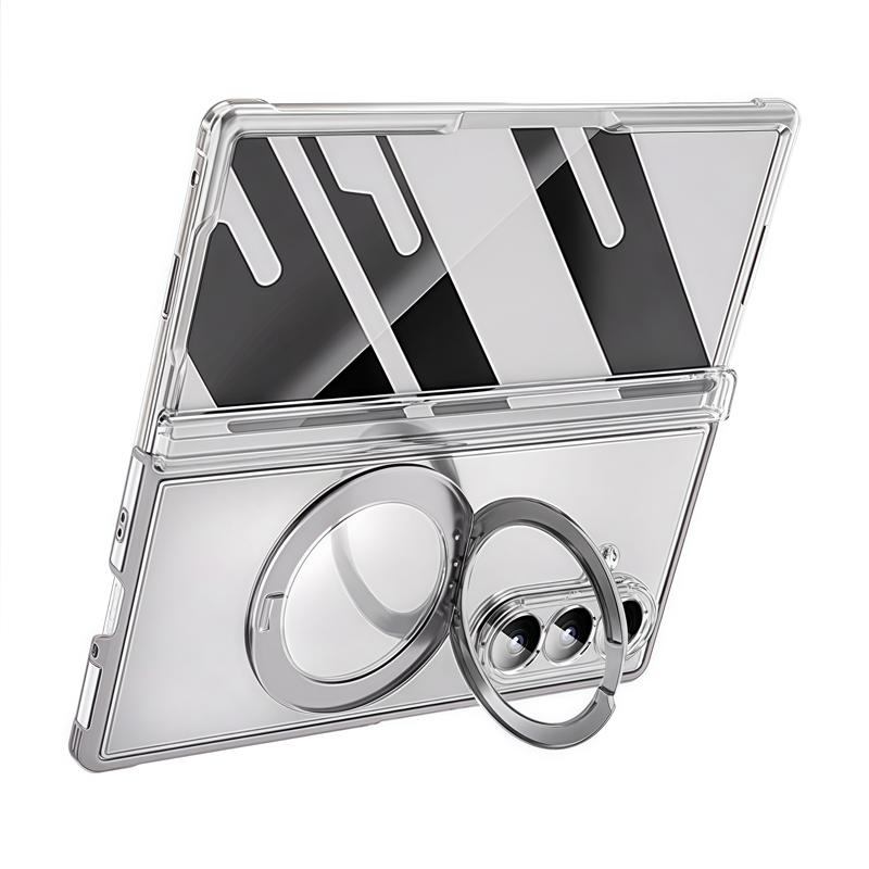 For Samsung Galaxy Z Fold 7 Fold7 Case Luxury Magsafe Ring Stand Magnetic Protective Back Cover Case For Z Fold 7 Sleeve