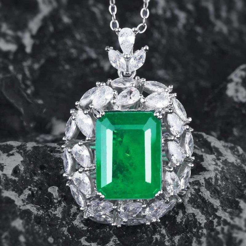 Sace Gems Klasický zirkonový prsten ze slitiny mědi Náhrdelník Soupravy šperků Dárky na svatbu