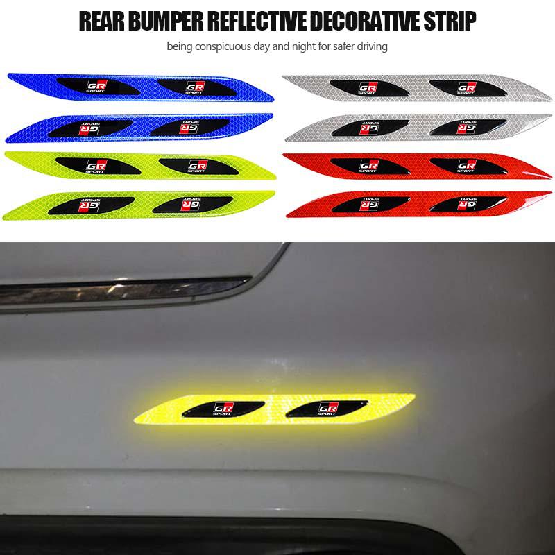 Car Door Sticker Safety Warning Reflector Sticker Reflective Strip Auto Exterior Accessories For Toyota Yaris Corolla Rav4 CHR