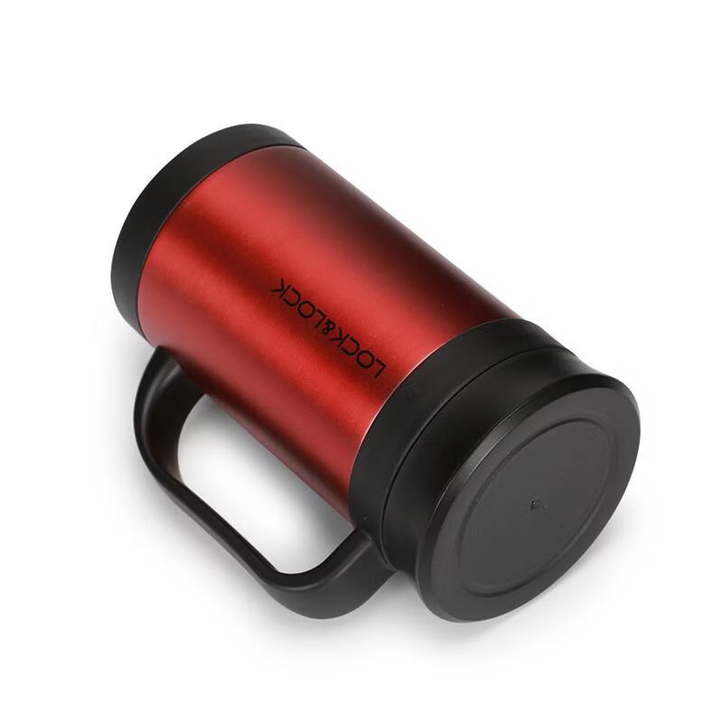 LocknLock Stainless Steel Insulated Office Mug with Handle