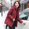 Padded Jacket Winter Down Mother Fashion Plus Size Loose Thick Hooded Padded Jacket