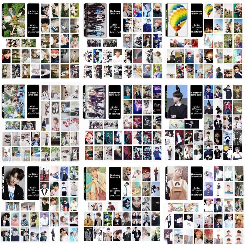 Set di Carte BTS con Foto Stampate Personalizzate per Festival Saluti Festivi