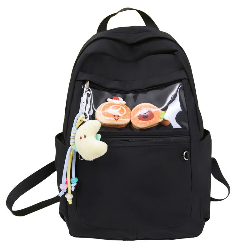 Schoolbagins Schoolbag Female Japanese Cute Soft Girl Girl Primary School Backpack Large Capacity Nylon High School Backpack