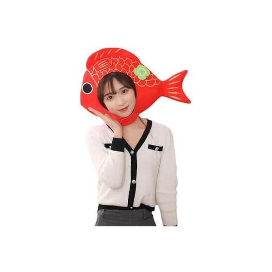 Kaburimon Cosplay Halloween Headgear Octopus Fish Red Costume Fancy Dress Costume