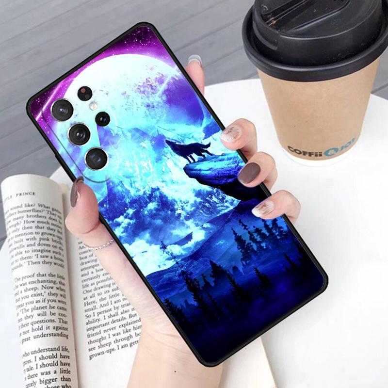 Wolf Wolves Phone Case Cover For Samsung Galaxy S24 S25 Ultra S21 S22 Ultra S10E Note 10 Plus Note 20 FE S23