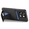 C1-11 for Xiaomi Redmi Note 13 5G Case Carbon Fiber Texture Leather Coated TPU Card Slot Phone Cover