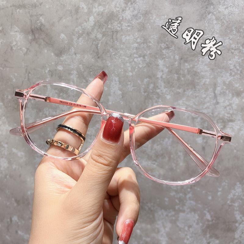 New unisex square polygon glasses for men women pc frame glasses plain glasses Nearsighted Eyewear Glasses -1.0 -2.5 -1.5