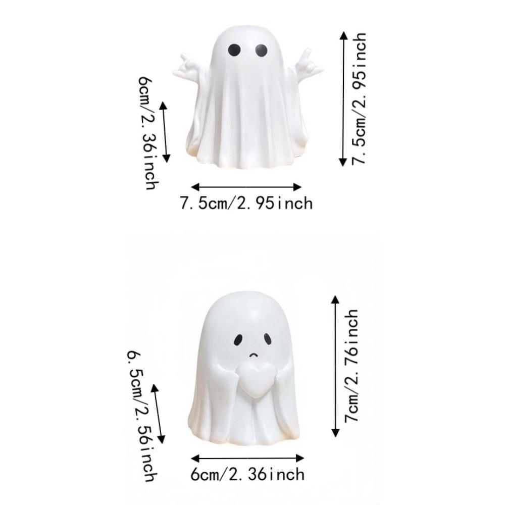 Statues Crafts Halloween Ghost Statues Miniature Models Desktop Figurine Bedroom Office