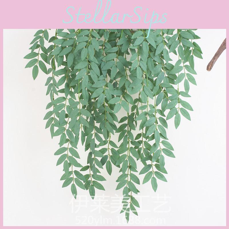 Artificial Forest Theme Plant Wall Decorative With Hanging Vines For Events Home