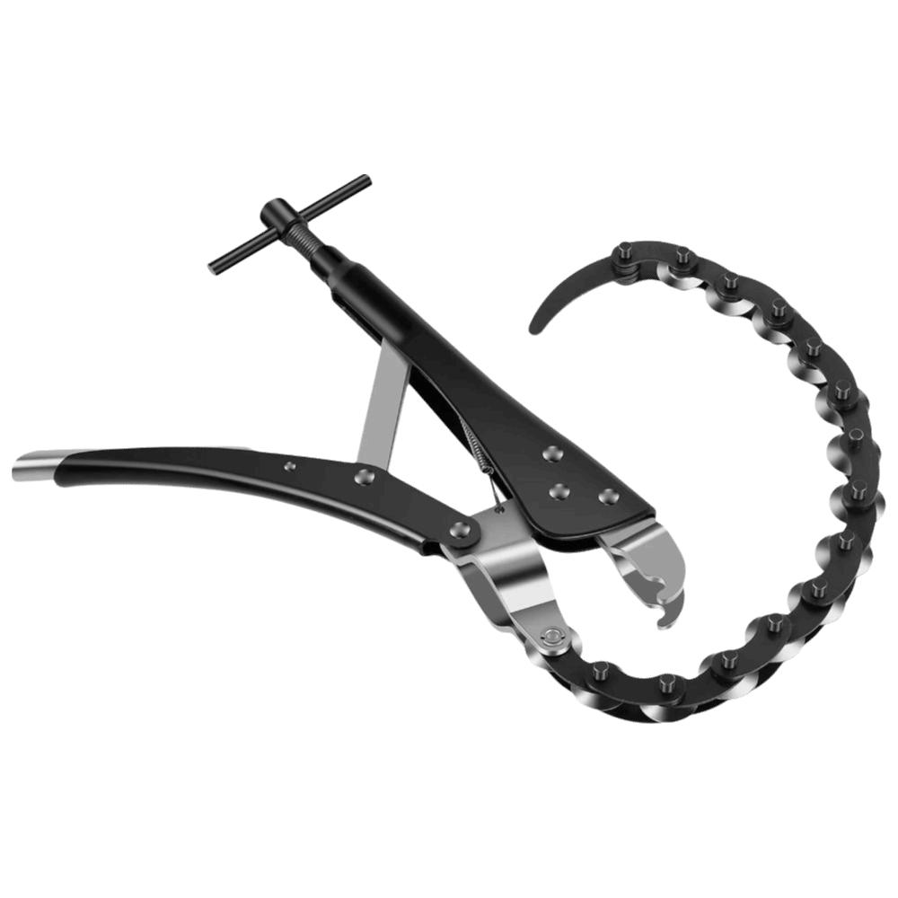 Rolling Exhaust Pipe Cutter Carbon Steel Heavy Duty Tailpipe Cutter Chain Lock-Grip Locking Grip Multi-Wheel Cutter
