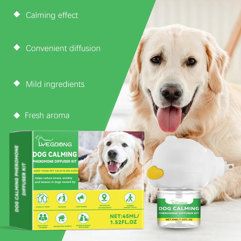 Yegbong Pet Calming Diffuser Kit For Dogs Helps Relieve Anxiety Nervousness & Stress In  Home Surroundings