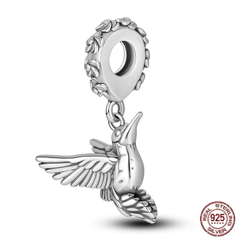 925 Silver Fashion Camera Coffee Cup Flower Charms Beads Fit 925 Original Bracelet DIY Birthday Jewelry Making for Women