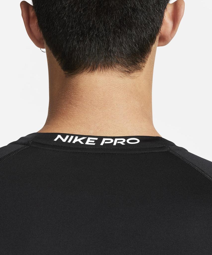 Nike Pro Dri-Fit Tight Short Sleeve Fitness Top M - Black:White / Fb7933-010
