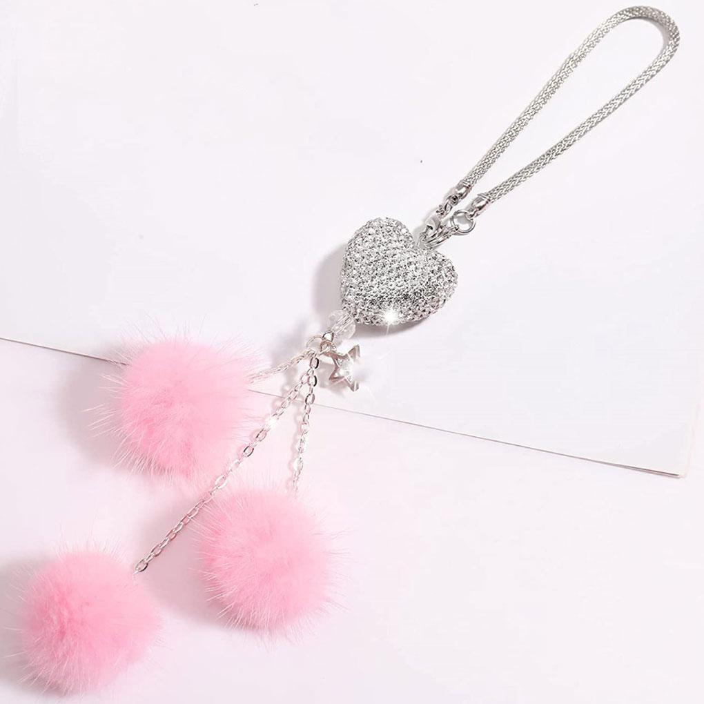 Mirror Ornament Interior Pendent Zinc Alloy Vehicle Accessories for Women Rear View Hanging Decor Car Supplies