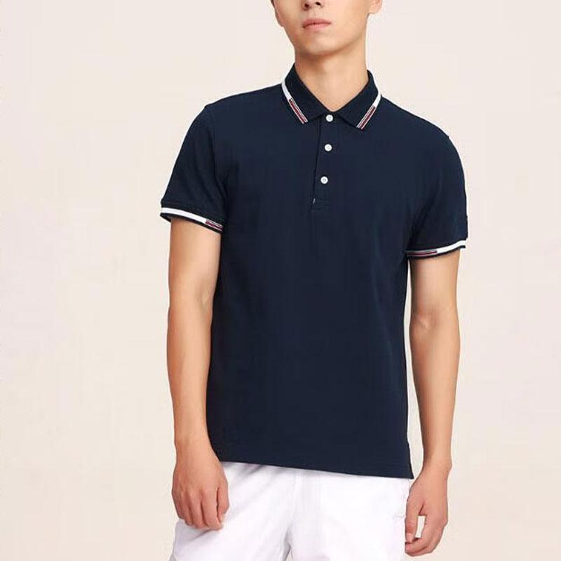 Li Ning Color Block Polo Shirt Men Tops Sailor-Blue APLS143-2