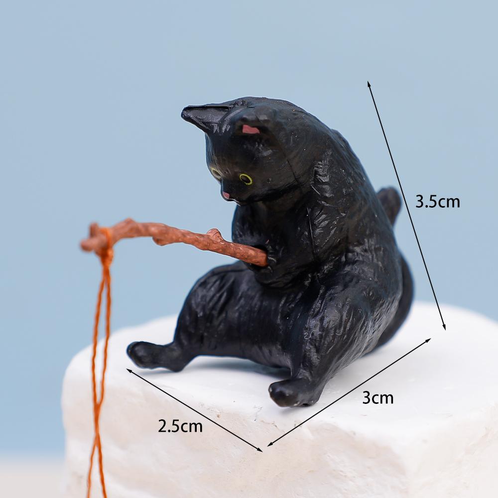 Ornamente Pisică Pescuit Ornamente Auto Consola Centrală Bord Auto Oglindă Retrovizoare Decor Ornament Rășină Accesorii Decor Interior Auto