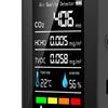 Formaldehyde Detector TVOC Sensor CO2 PM2.5 Temperature Humidity Air Quality Tester 5 In 1 Black