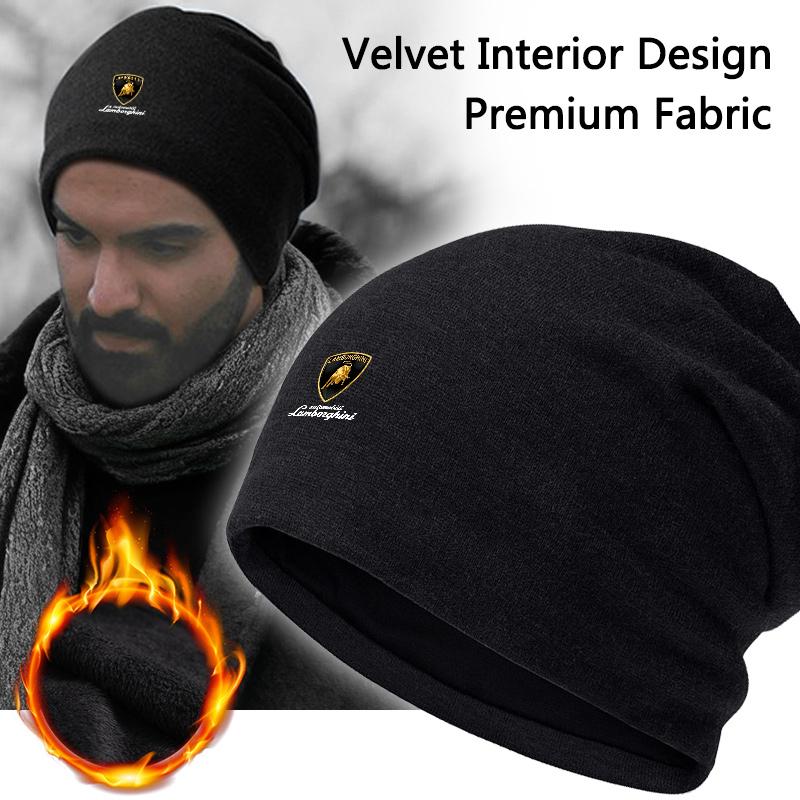 Herren Damen Hip Hop Kappe Unisex Beanie Strickmütze Fleecegefüttert Winddichte Mützen Für Lamborghini Urus Huracan Aventador Premium