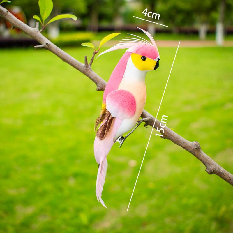 

Lifelike Colorful Parrot Garden Statue Cute Cartoon Bird Decor for Patio, Yard & Indoor A2