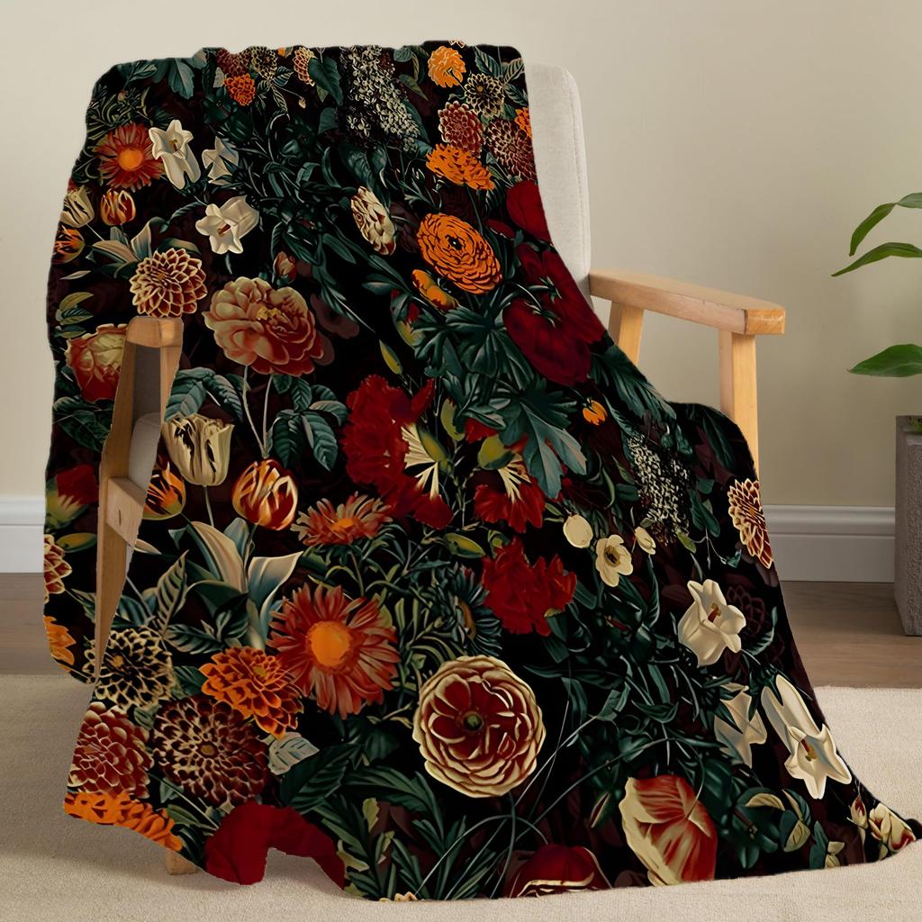 Flanell Überwurfdecke Druckdecke Superweich Gemütliche Nickerchen-Decke für Bett Sofa Büro Reise Maschinenwaschbar Perfektes Wohngeschenk