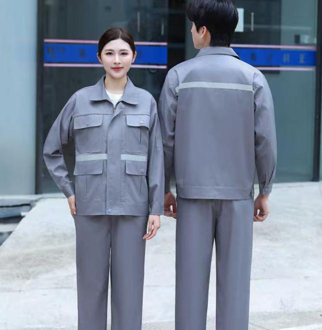 ODM Custom Logo Breathable Cotton Long Sleeve Reflective Safety Workwear Industrial Construction Engineer Repair Workers