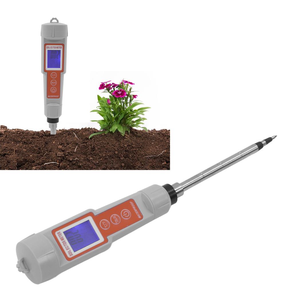 3 In 1 Soil Tester EC TDS Temperature Analyzer Meter Soil Quality Detector for Greenhouse Aquarium