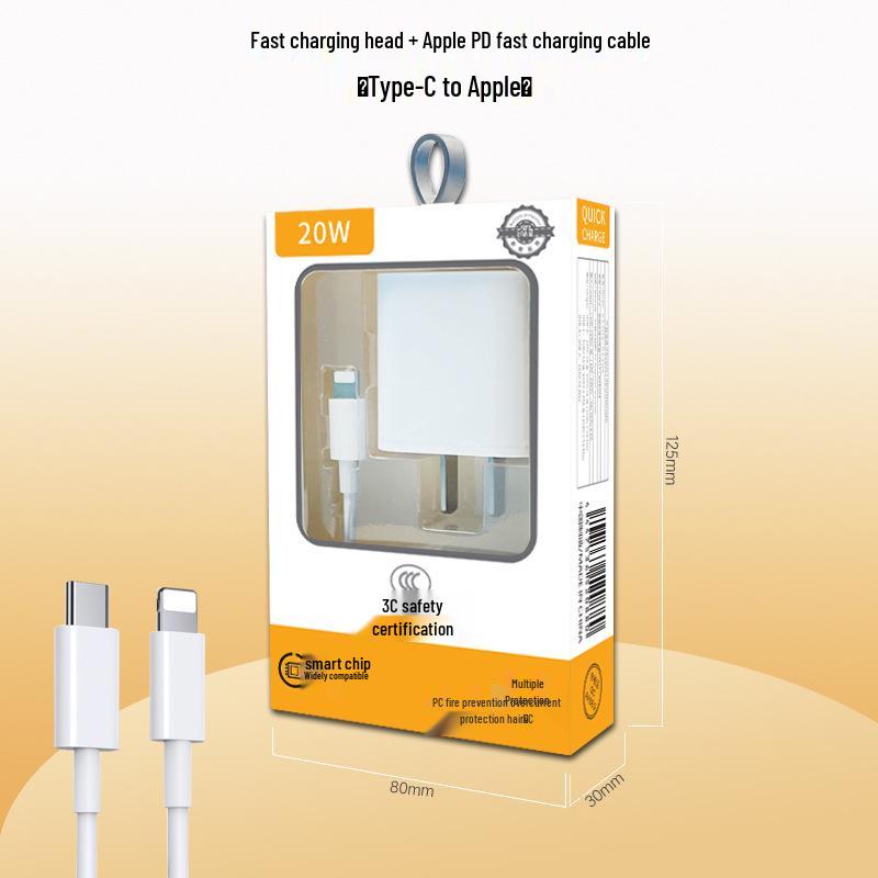 Compatible with Apple 20W PD Charger Head, 3C Certified for iPhone 15 Fast Charging