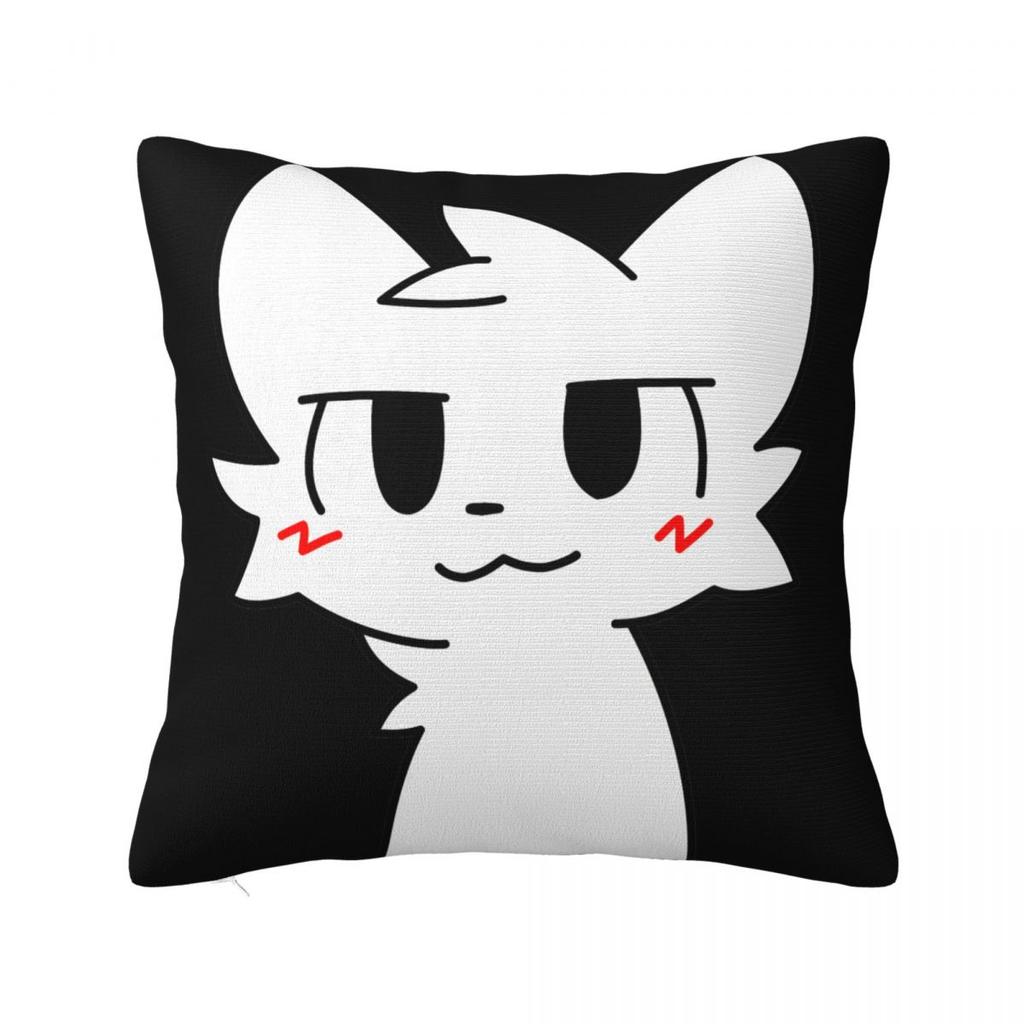 Boykisser Silly Cat Square Pillow Covers Home Cartoon Cushion Cover Creative Pillow Cover 40*40