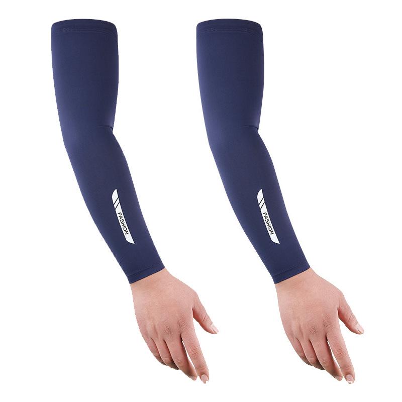 Plus Size Ice Silk Sun Protection Sleeves for Men - Summer Outdoor, Fishing, Cycling, Driving Arm Guards