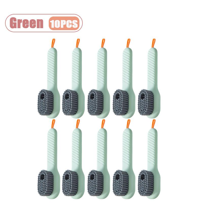 Multifunctional Liquid Dispensing Shoe Brush One Hand Press Cleaner for Sneakers Boots Household Laundry Scrubbing Tool
