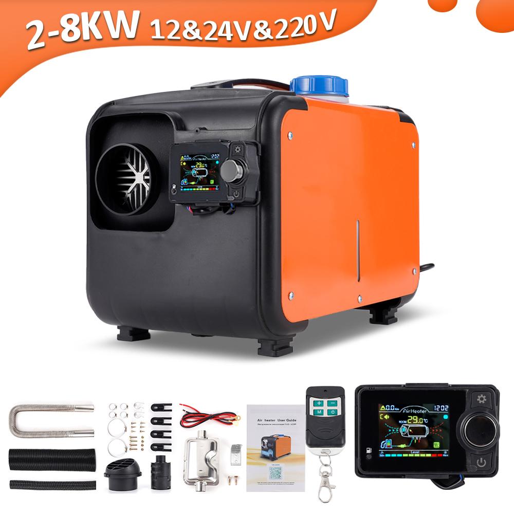 2-8KW Parking Heater Bluetooth 12V&24V&220V Three-In-One DC & AC Universal Suitable For Indoor And Outdoor Marine RV Trucks