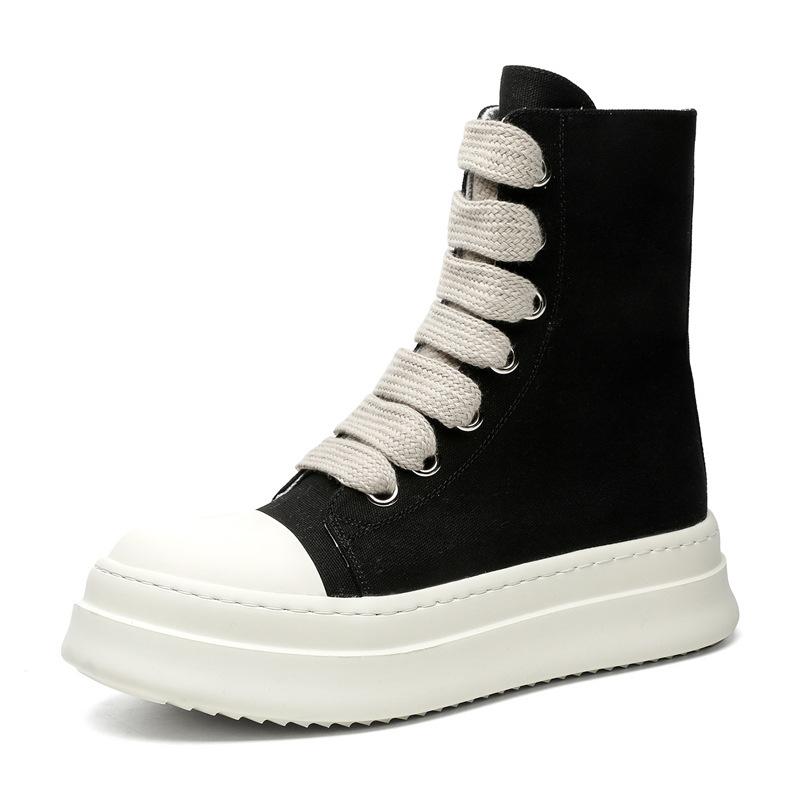 American high street commuter board shoes men and women couple British style Martin boots Derby shoes platform heightening shoes 4848-J