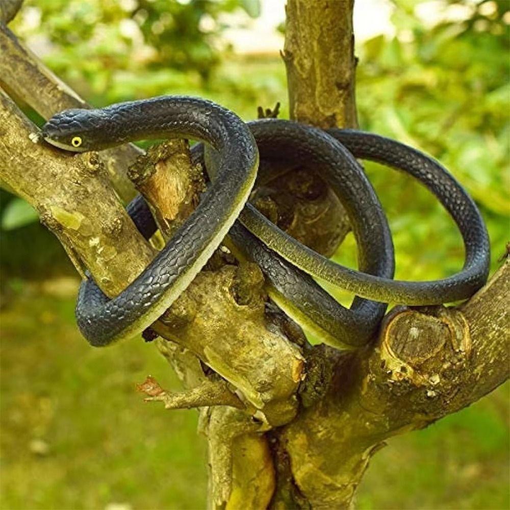 Realistic Simulation Snake S-Shaped Fake Snake Teasing Friends Prank Snake Toy Cosplay Props