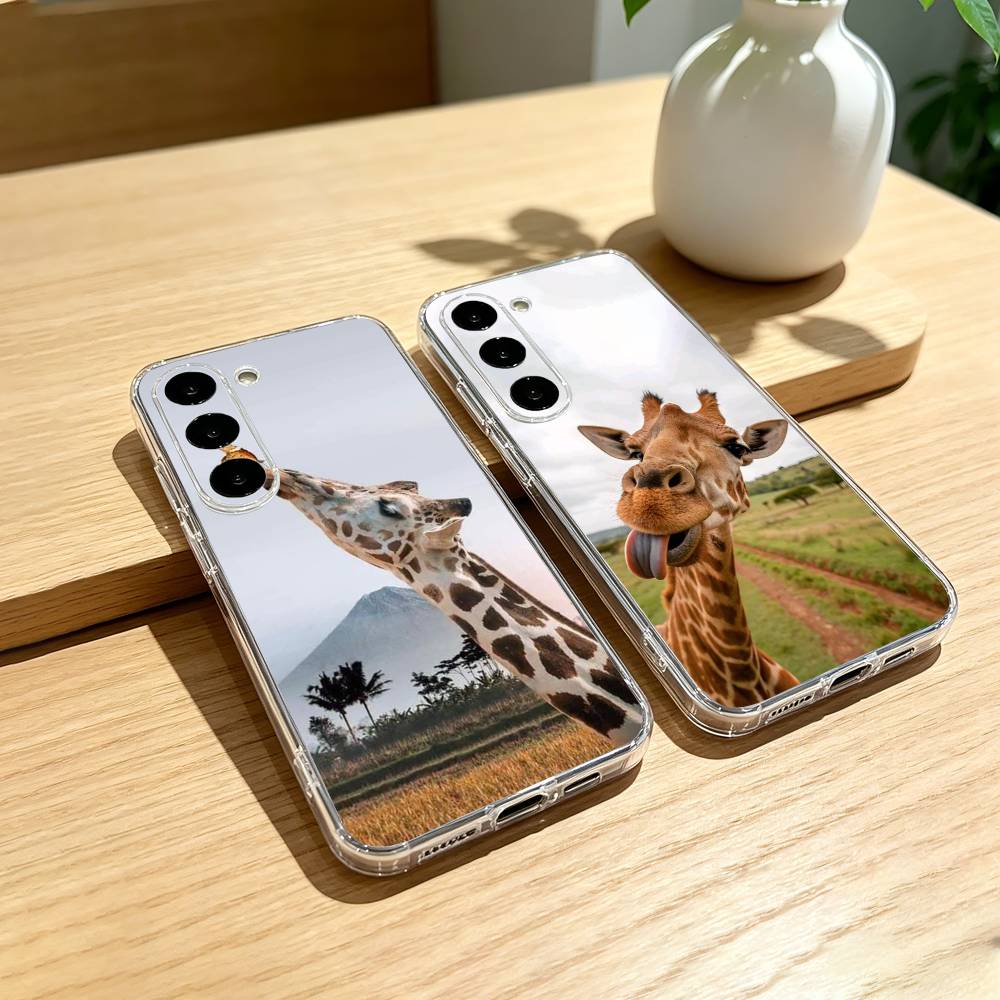G-Giraffe Funny A-Animal Phone Case For Samsung Galaxy A91,80,73,72 ,71,53,52,32 ,31,22,21s,20,Transparent Case
