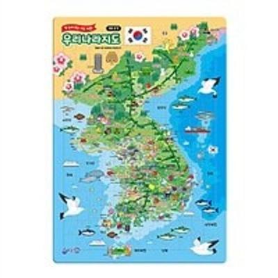 Map Puzzle At a Glance Korea Map Large Puzzle 180 Pieces, Korean Popular Puzzles