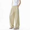 Quick-drying Thin Pants Men's Summer Solid Color Drape Elastic Waist Loose Straight Mopping Men's Casual Pants