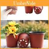 Lightweight 10/50/100pcs Double Color Plastic Plants Nursery Pot For Seedlings**