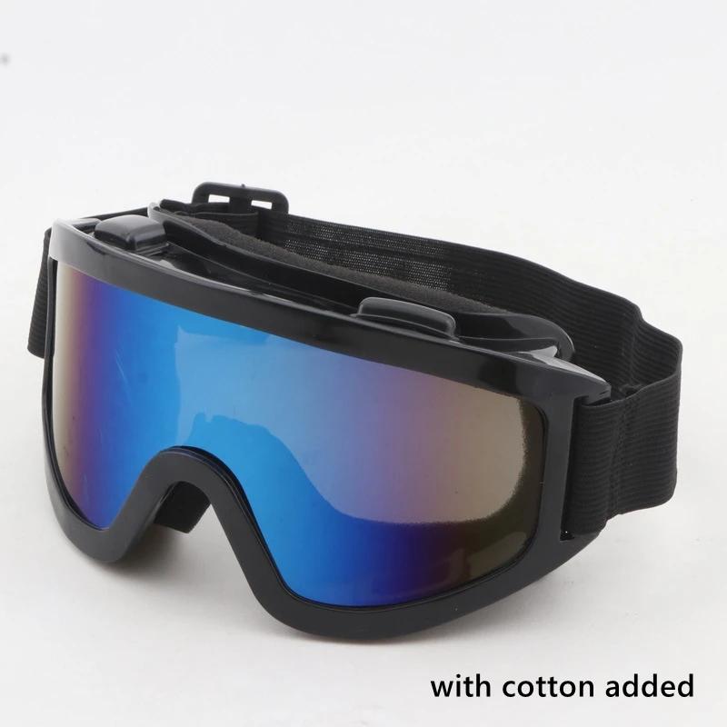 Winter Skiing Sunglasses Adult Snow Mountain Goggles Large Vision Anti-glare Climbing Sunglasses Winter Cycling Sun Glasses E