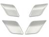 BRIGHTZ Stainless Steel Inner Door Handle Plate Satin for Station Wagon S206 and C220d Covers, Shape, 4-Piece Set, Silver, C-Class (INS-DHC-264),
